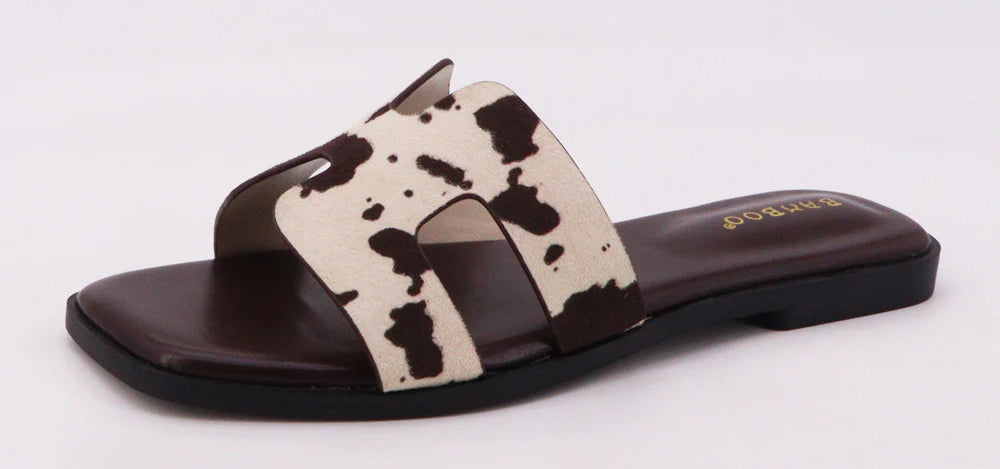 Brown White Cow Flats