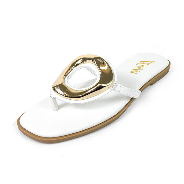 EVA Luxe Flats – White